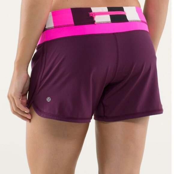 *Lululemon* Groovy Run Short in Plum/Raspberry Glo Light, size 4. - Picture 2 of 14